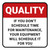 Quality: If You Dont Schedule Time For Maintenance Square - Floor Sign
