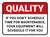 Quality: If You Dont Schedule Time For Maintenance Rectangular - Floor Sign