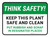 Think Safety: Keep This Plant Safe And Clean Put Rubbish Rectangular - Floor Sign