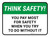 Think Safety: You Pay Most For Safety Rectangular - Floor Sign
