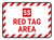 5S Red Tag Area Rectangle - Floor Sign
