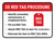 5S Red Tag Procedure Rectangle - Floor Sign