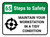6S Steps to Safety: Maintain your Workstation in a tidy Condition with Icon Rectangle - Floor Sign