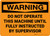 Warning: Machine Automatically Controlled Be Instructed By Supervisor - Wall Sign