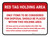 Red Tag Holding Area V2 Rectangle - Floor Sign