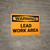 Warning: Public Health Lead Work Area - Wall Sign
