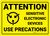 Warning: Static Sensitive Electronic Devices - Wall Sign