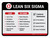 Lean 6 Sigma Landscape - Wall Sign
