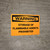 Warning: Storage Flammable Agents Prohibited - Wall Sign