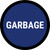5S Garbage Blue Circular - Floor Sign