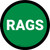 5S Rags Green Circular - Floor Sign