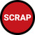 5S Scrap Red Circular - Floor Sign