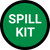 5S Spill Kit Green Circular - Floor Sign