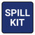 5S Spill Kit Blue Square - Floor Sign