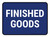 5S Finished Goods Blue Rectangle - Floor Sign