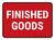 5S Finished Goods Red Rectangle - Floor Sign