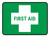 5S First Aid Rectangle - Floor Sign