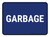 5S Garbage Blue Rectangle - Floor Sign