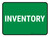 5S Inventory Green Rectangle - Floor Sign