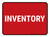 5S Inventory Red Rectangle - Floor Sign