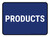 5S Products Blue Rectangle - Floor Sign
