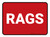5S Rags Red Rectangle - Floor Sign