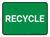 5S Recycle Green Rectangle - Floor Sign