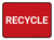 5S Recycle Red Rectangle - Floor Sign