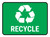 5S Recycle Symbol Rectangle - Floor Sign