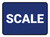 5S Scale Blue Rectangle - Floor Sign