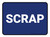 5S Scrap Blue Rectangle - Floor Sign