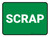 5S Scrap Green Rectangle - Floor Sign