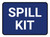 5S Spill Kit Blue Rectangle - Floor Sign