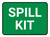 5S Spill Kit Green Rectangle - Floor Sign