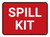 5S Spill Kit Red Rectangle - Floor Sign