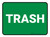 5S Trash Green Rectangle - Floor Sign