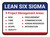 Lean 6 Sigma 9 Project Management Rectangle - Floor Sign