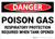 Danger: Poison Gas Respiratory Protection Required - Wall Sign