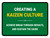 Create Kaizen Culture Landscape - Wall Sign