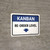 Kanban Re-order level Down Arrow Landscape - Wall Sign