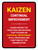 Continual Improvement Kazien Portrait - Wall Sign