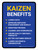 Kaizen Benefits Portrait - Wall Sign