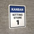 Kanban Kitting store 1 Portrait - Wall Sign