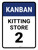 Kanban Kitting store 2 Portrait - Wall Sign