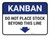 Kanban Do not place stock beyond this line Rectangle - Floor Sign