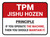 TPM Maintenance Principle Rectangle - Floor Sign