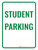 Student Parking Portrait - Wall Sign