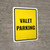 Valet Parking Sign Yellow Portrait Portrait - Wall Sign