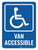 Van Accessible Parking Portrait - Wall Sign