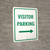 Visitor Parking (Right Arrow) Portrait - Wall Sign